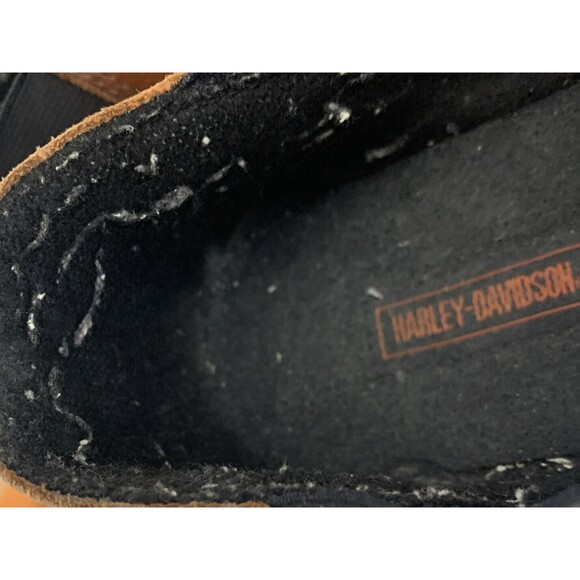 HARLEY DAVIDSON MEN'S SIZE 8 LEATHER LOAFERS SLIP ON SHOES - Picture 8 of 8